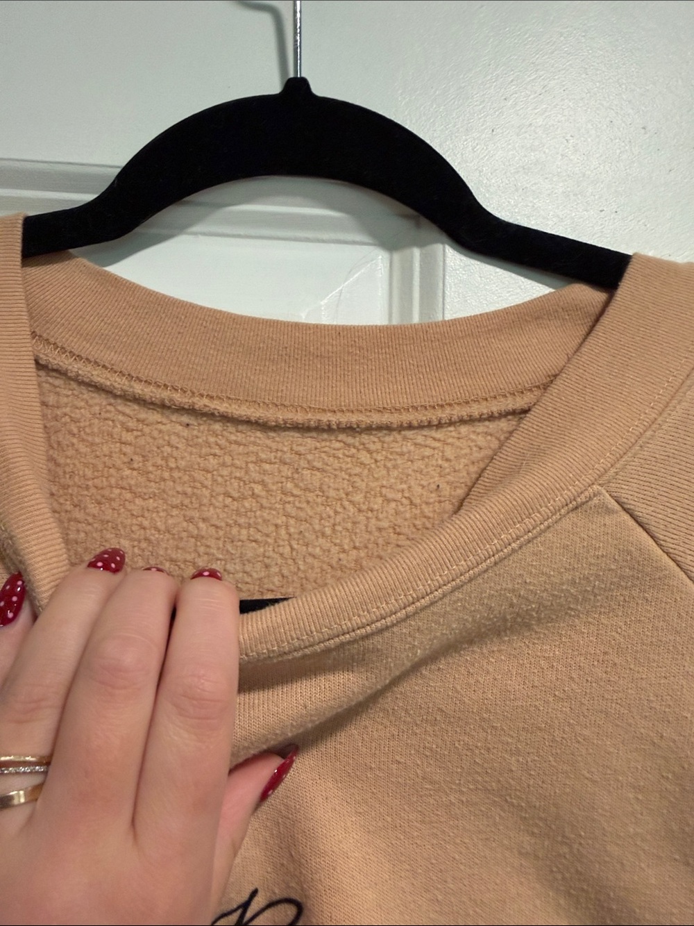 Buffalo Peach Script Logo Cropped Sweatshirt - Picture 3 of 4